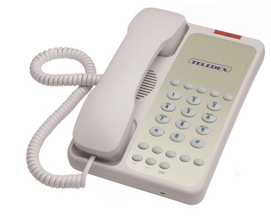 Teledex Opal 1010 Single Line Ash Hotel Phone OPL76239